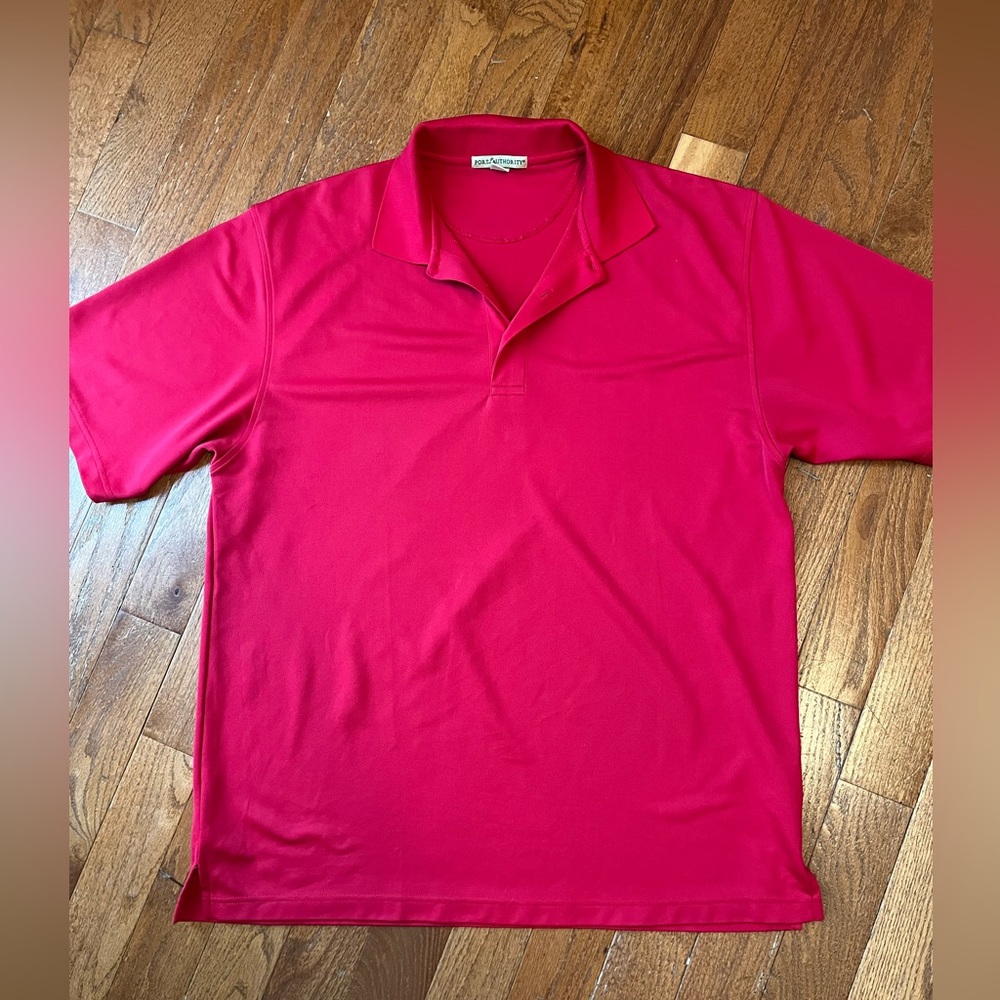 Men’s Port Authority Polo Shirt, Size XL, Red - Picture 7 of 13
